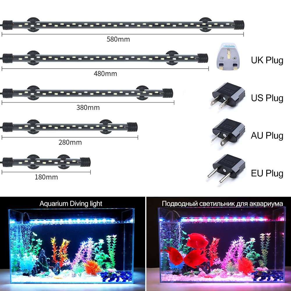 Aquarium Plant Iron - 90-260V Aquarium Light LED Waterproof Fish