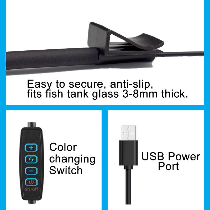 USB Aquarium LED Lamp Fish Tan - Planted Aquarium Pendant Light 评论和价格