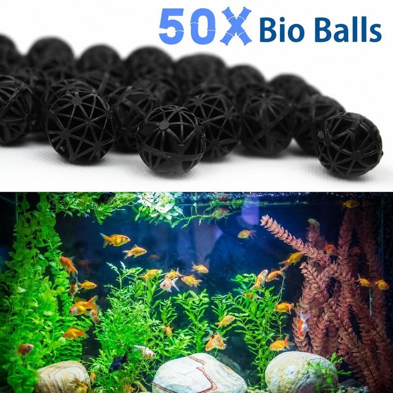 50Pcs 16mm Aquarium Bio Filter - Aquarium Planted Fish Tank 评论和价格