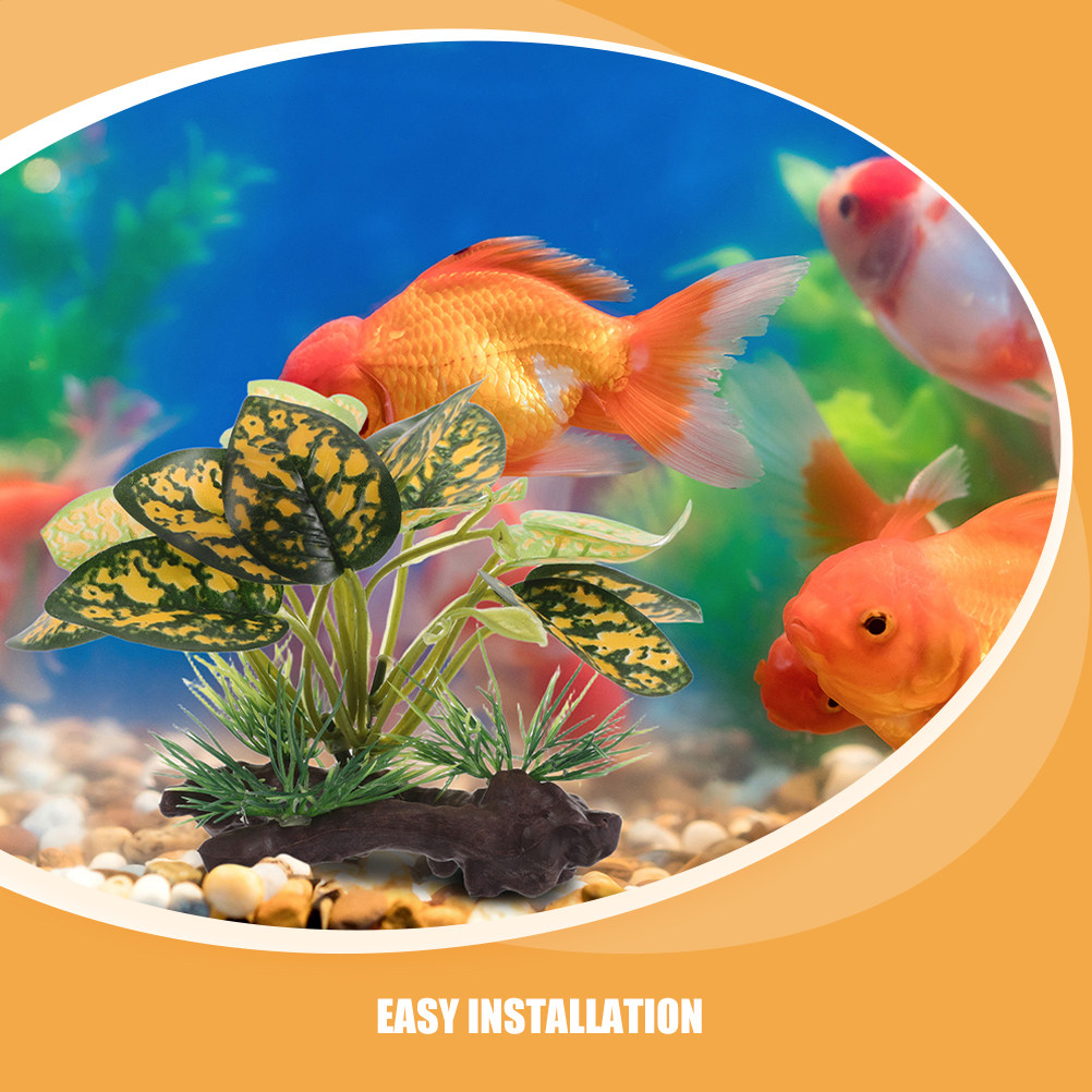 2Pcs Realistic Artificial Aqua - Planted Aquarium For Goldfish 评论和价格