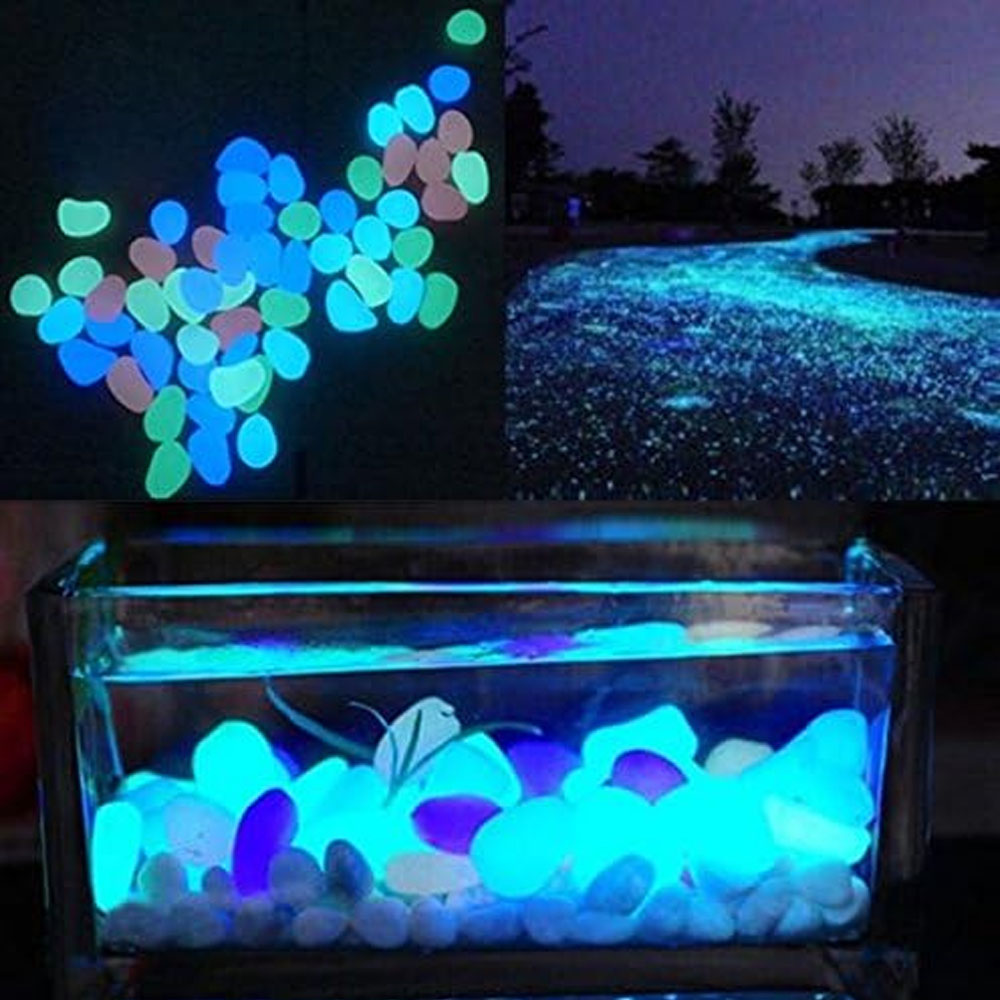 Fish Tank Rocks Glow Blue Pebb - Aquarium Planted Fish Tank 评论和价格