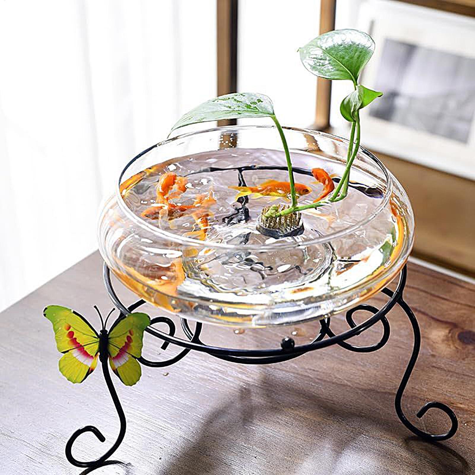 Fish Glass Bowl Glass Large Hy - Planted Aquarium For Goldfish 评论和价格