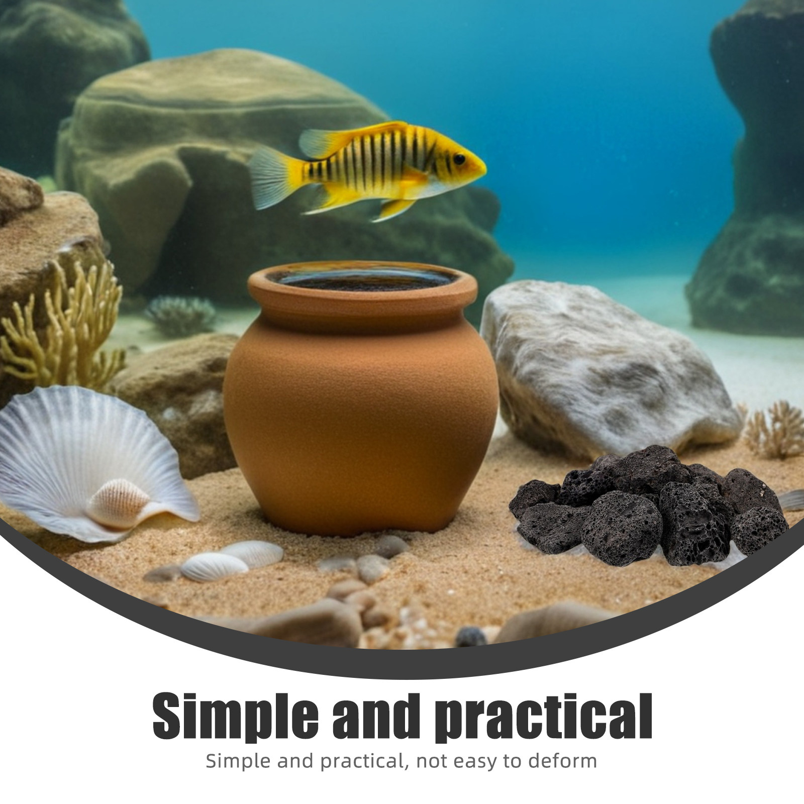 1Pack Natural Volcanic Stones  - Aquarium Planted Fish Tank 评论和价格