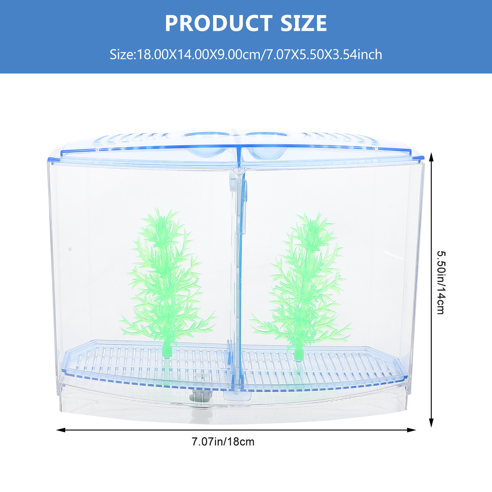 1Set Elegant Transparent Acryl - Planted Aquarium For Goldfish 评论和价格